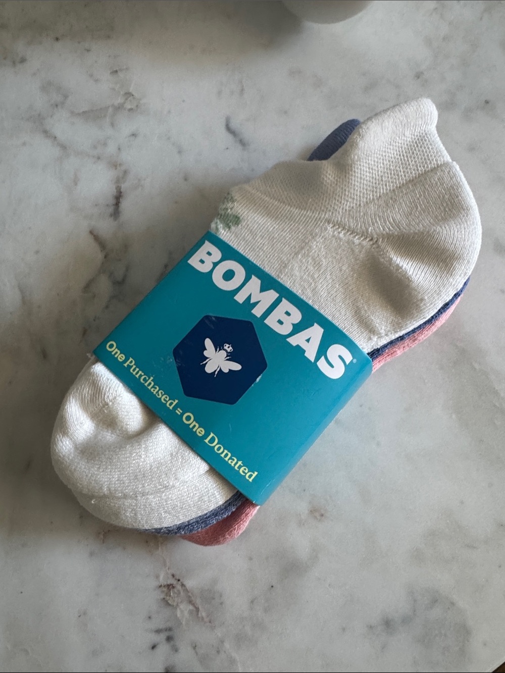 Bombas women 
Low-Cut Socks — White, Blue, Pink